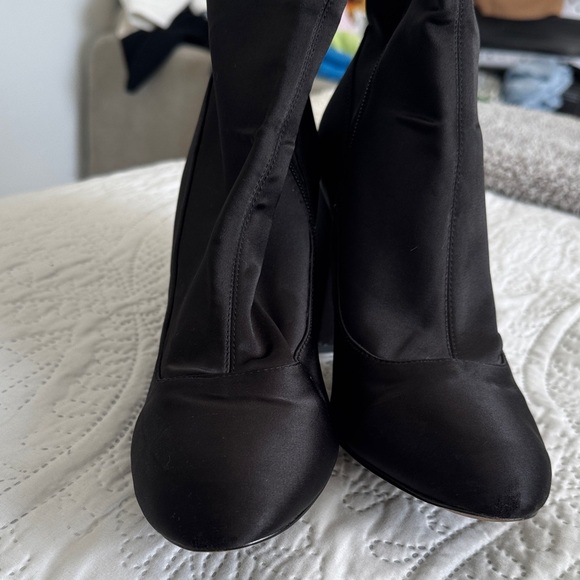 SAM EDELMAN Calexa Sock Bootie Satin Size 9 in black - Picture 6 of 8